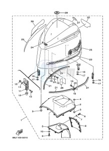 LF300TURH drawing FAIRING-UPPER