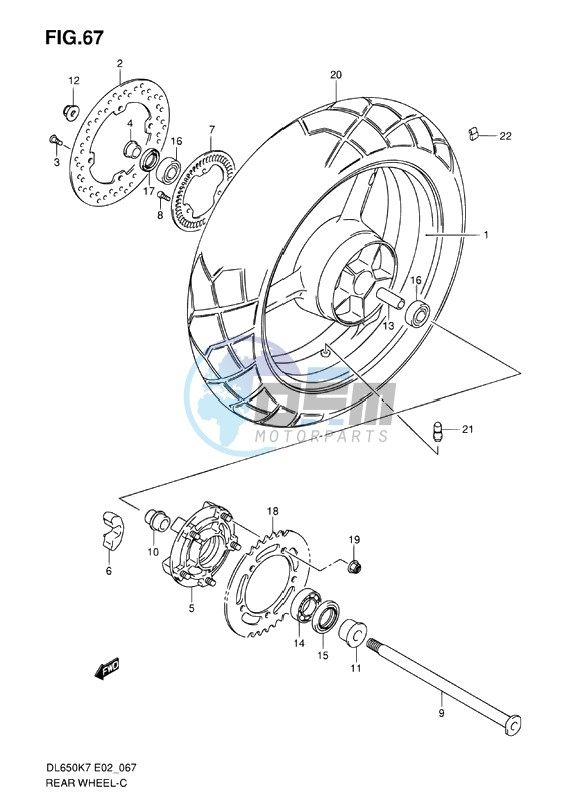 REAR WHEEL (ABS)