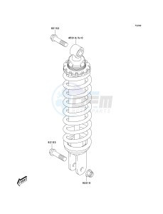 KLX 125 B [KLX125L] (B1-B3) [KLX125L] drawing SHOCK ABSORBER-- S- -