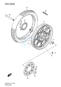 DL650X ABS V-STROM EU drawing FRONT WHEEL