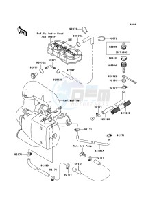 JET SKI X-2 JF800A7F EU drawing Cooling