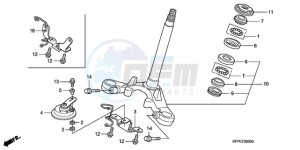 CBR125RW9 Europe Direct - (ED / WH) drawing STEERING STEM