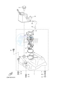 YPR125RA XMAX 125 ABS EVOLIS 125 ABS (2DMH 2DMH) drawing FUEL TANK