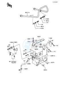 KZ 440 A [LTD] (A2-A4) [LTD] drawing BATTERY CASE_ELECTRO BRACKET -- 81-83 A2_A3_A4- -