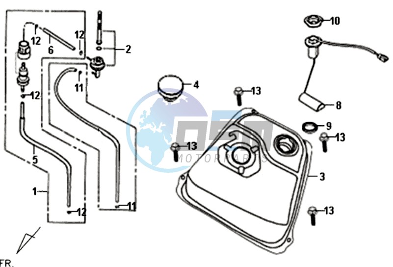 FUEL TANK - FUEL CUT