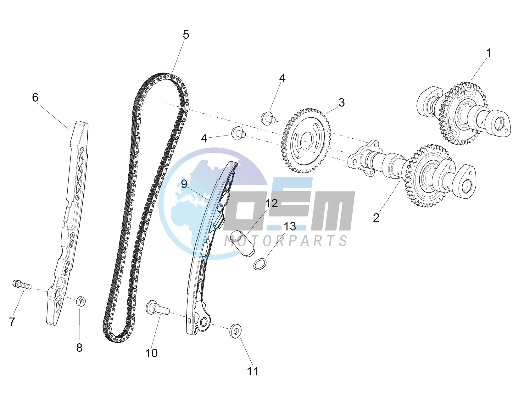 Rear cylinder timing system