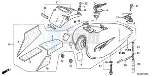 VT750CA9 UK - (E / MKH MME ST) drawing FUEL TANK