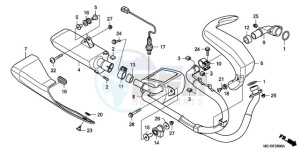 NSA700A9 E / MKH MME drawing EXHAUST MUFFLER