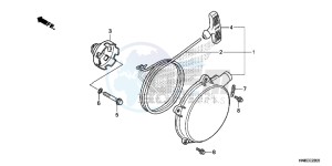 TRX680FAF TRX680 Europe Direct - (ED) drawing RECOIL STARTER