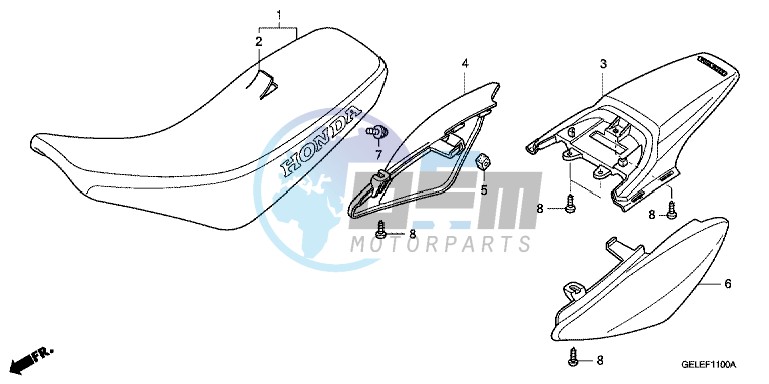 SEAT/ REAR FENDER