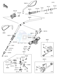 Z650 ER650HJF XX (EU ME A(FRICA) drawing Handlebar