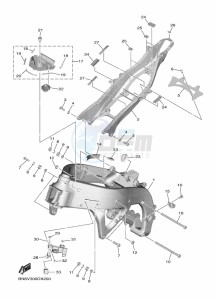 YZF600W YZF-R6 (BN6V) drawing FRAME