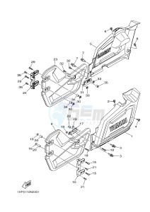 YXM700ES YXM70VPSF VIKING (1XPX) drawing SIDE COVER