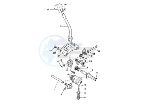 YFA BREEZE 125 drawing SHIFT CAM-FORK