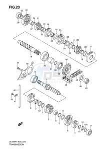 DL650 (E2) V-Strom drawing TRANSMISSION