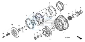 CBF1000A9 EK drawing CLUTCH