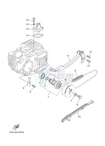 TT-R110E (B51F) drawing CAMSHAFT & CHAIN