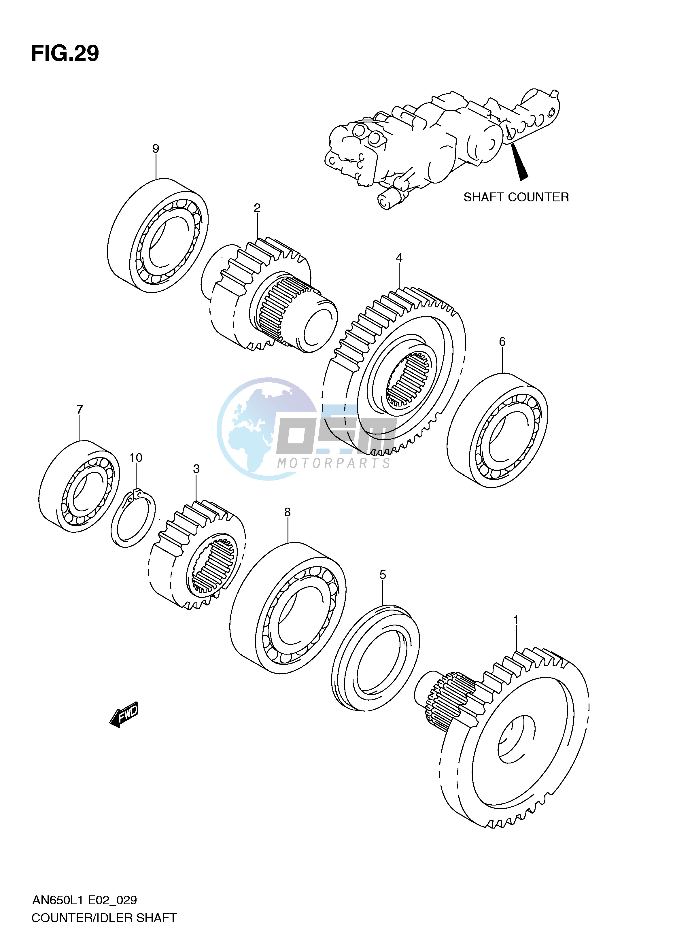 SHAFT COUNTER IDLER