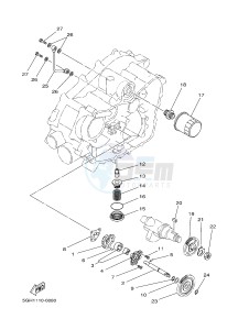 YFM450FWA GRIZZLY 450 IRS (BM81) drawing OIL PUMP