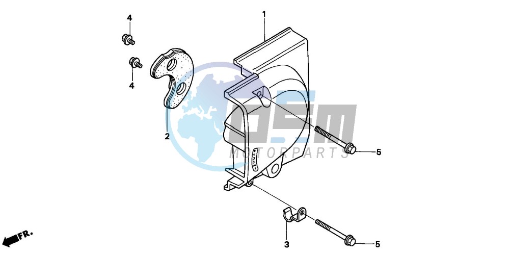 LEFT REAR CRANKCASE COVER