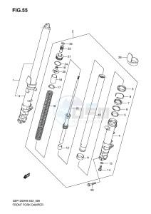 GSF1200 (E2) Bandit drawing FRONT DAMPER