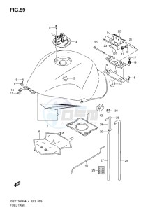 GSX1300R drawing FUEL TANK L4