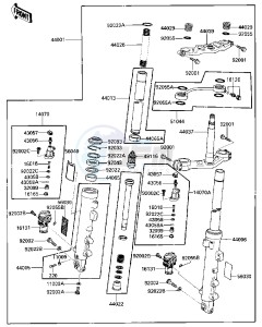 ZX 600 A [NINJA 600] (A3) [NINJA 600] drawing FRONT FORK