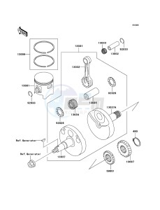 KX85 / KX85 II KX85-A5 EU drawing Crankshaft/Piston(s)