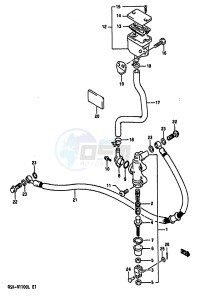 GSX-R1100 (K-L) drawing REAR MASTER CYLINDER (MODEL L)