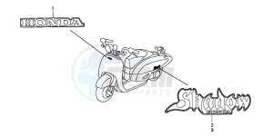 SRX50 drawing MARK/EMBLEM