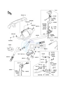 KVF650 D [BRUTE FORCE 650 4X4] (D1) D1 drawing HANDLEBAR