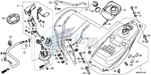 NC750SDG NC750X Europe Direct - (ED) drawing FUEL TANK/ FUEL PUMP