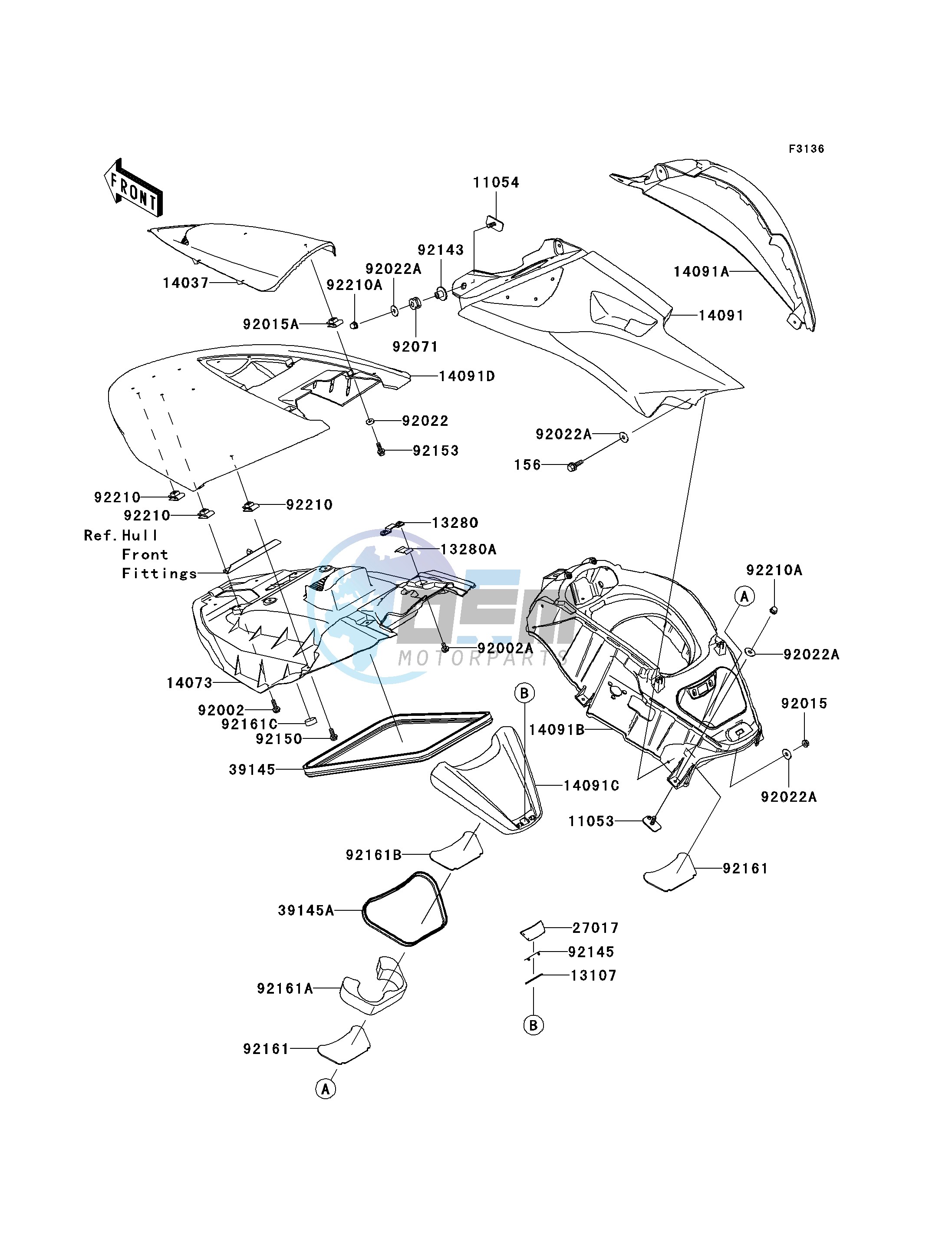 HULL MIDDLE FITTINGS