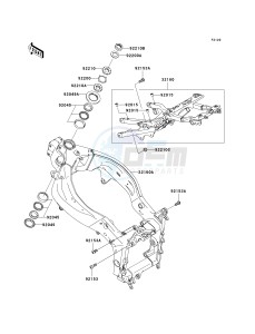 ZX636 C [NINJA ZX-6R] (C6F) D6F drawing FRAME