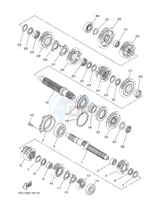 MTM850 MTM-850 XSR900 (B901) drawing TRANSMISSION