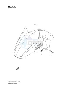 GSF-1250S BANDIT EU drawing FRONT FENDER