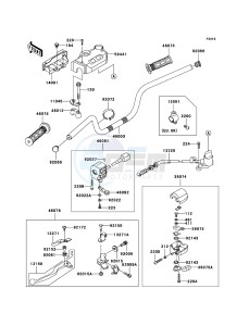 KLF300 4x4 KLF300-C17 EU GB drawing Handlebar