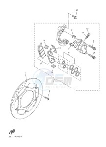 XVS950A (26P6) drawing FRONT BRAKE CALIPER