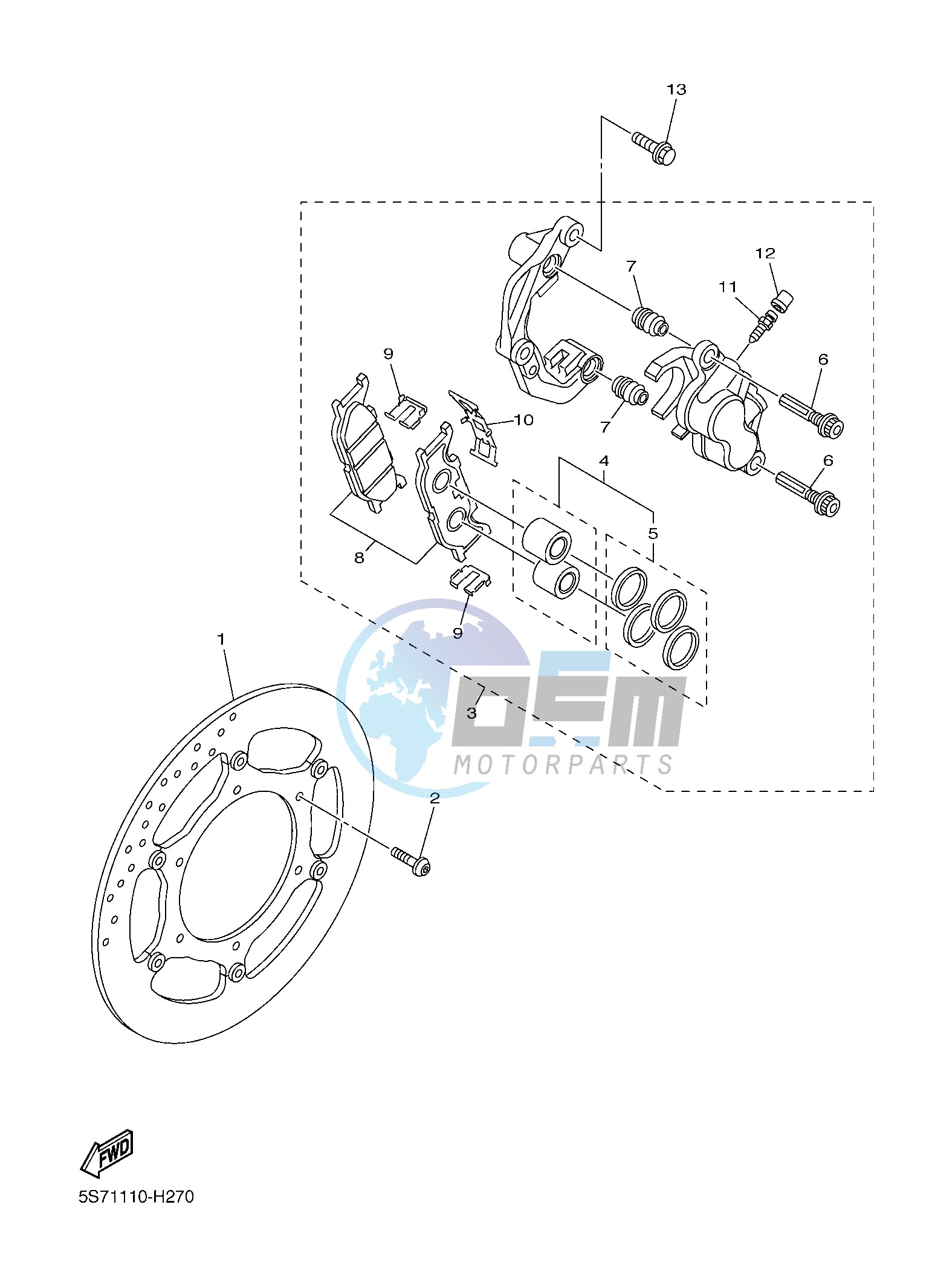 FRONT BRAKE CALIPER