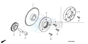 CBR125RW9 Australia - (U) drawing STARTING CLUTCH