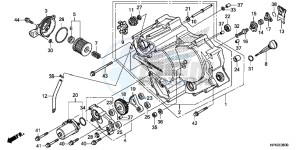 TRX420TED TRX420 Europe Direct - (ED) drawing FRONT CRANKCASE COVER