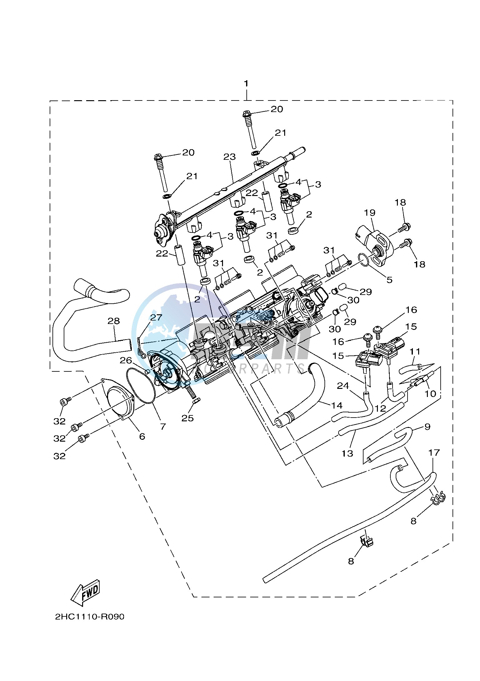 THROTTLE BODY ASSY 1