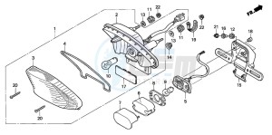 CG125ES drawing TAILLIGHT