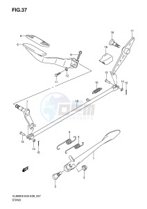 VL800 (E3-E28) VOLUSIA drawing STAND - REAR BRAKE