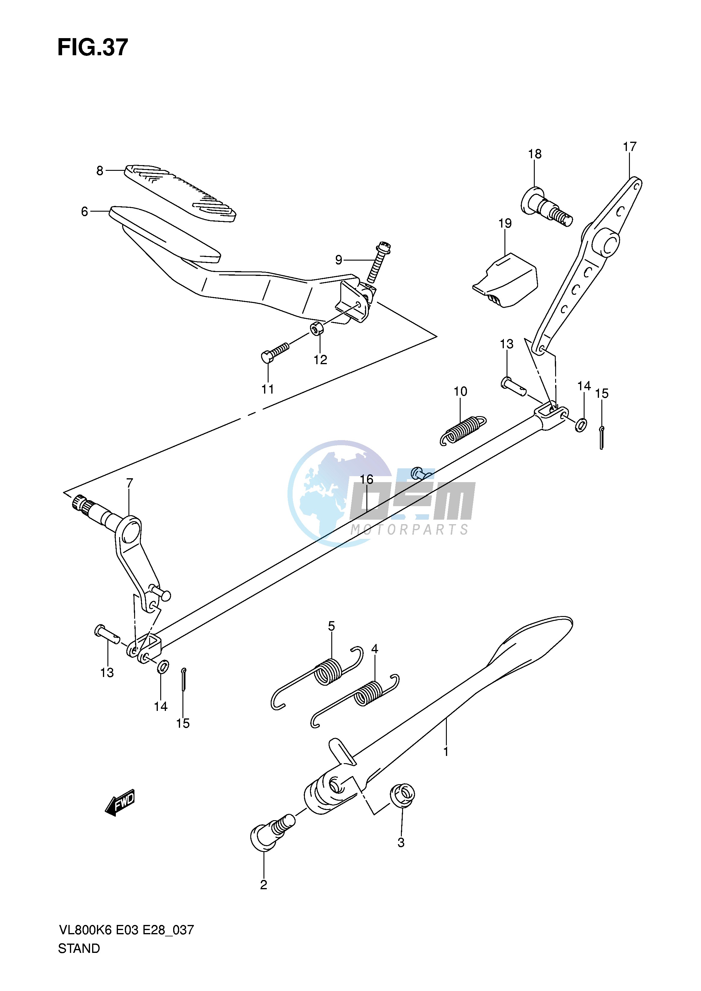 STAND - REAR BRAKE