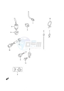 DF 25 V-Twin drawing Sensor/Switch Non-Remote Control