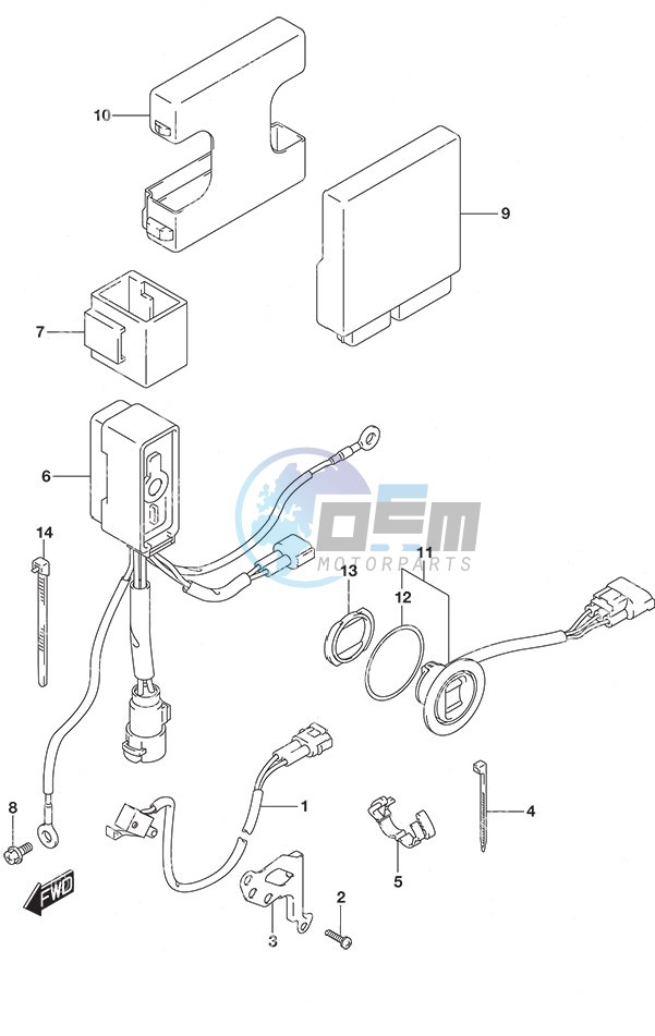 PTT Switch/Engine Control Unit