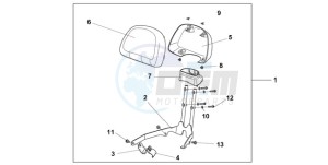 NSA700A9 KO / MME drawing BACKREST *NHA95M*