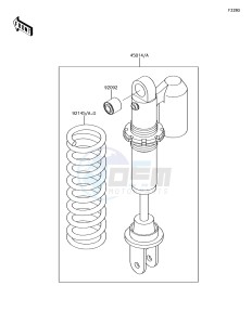 KX65 KX65AJF EU drawing Shock Absorber(s)