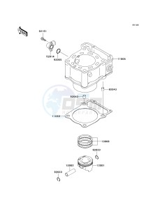 KLX 300 A [KLX300R] (A6F-A7A) A7F drawing CYLINDER_PISTON-- S- -